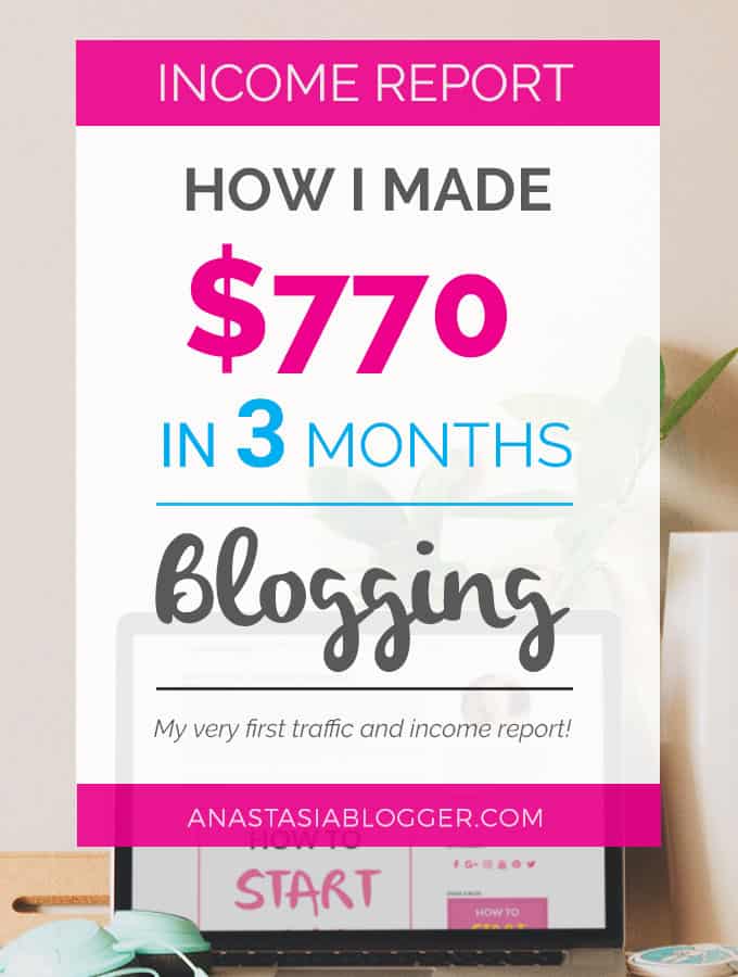 Income reports - my blog traffic and income for the first 3 months blogging