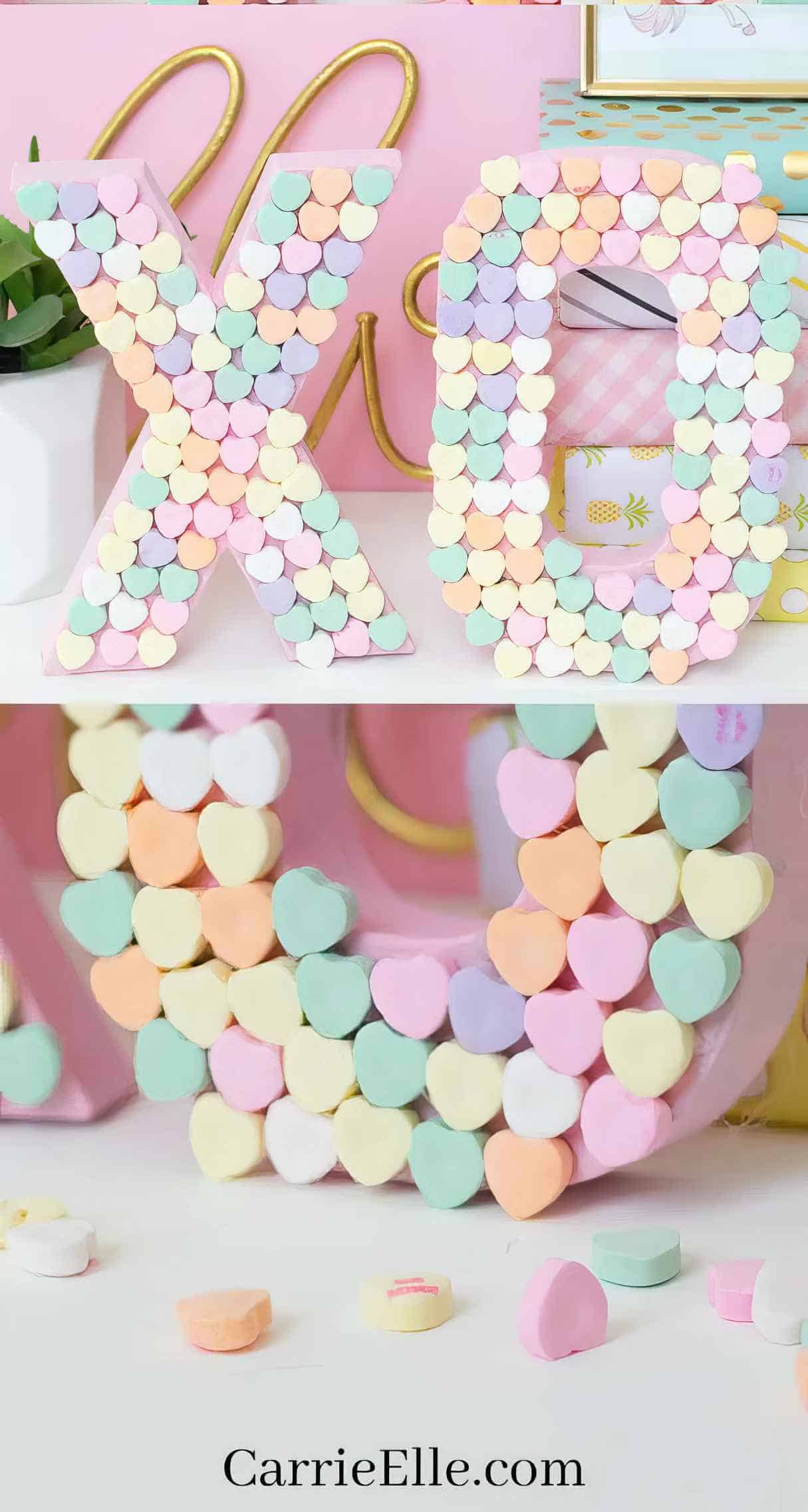 DIY Candy Heart XO Craft for Preschool and Big Kids