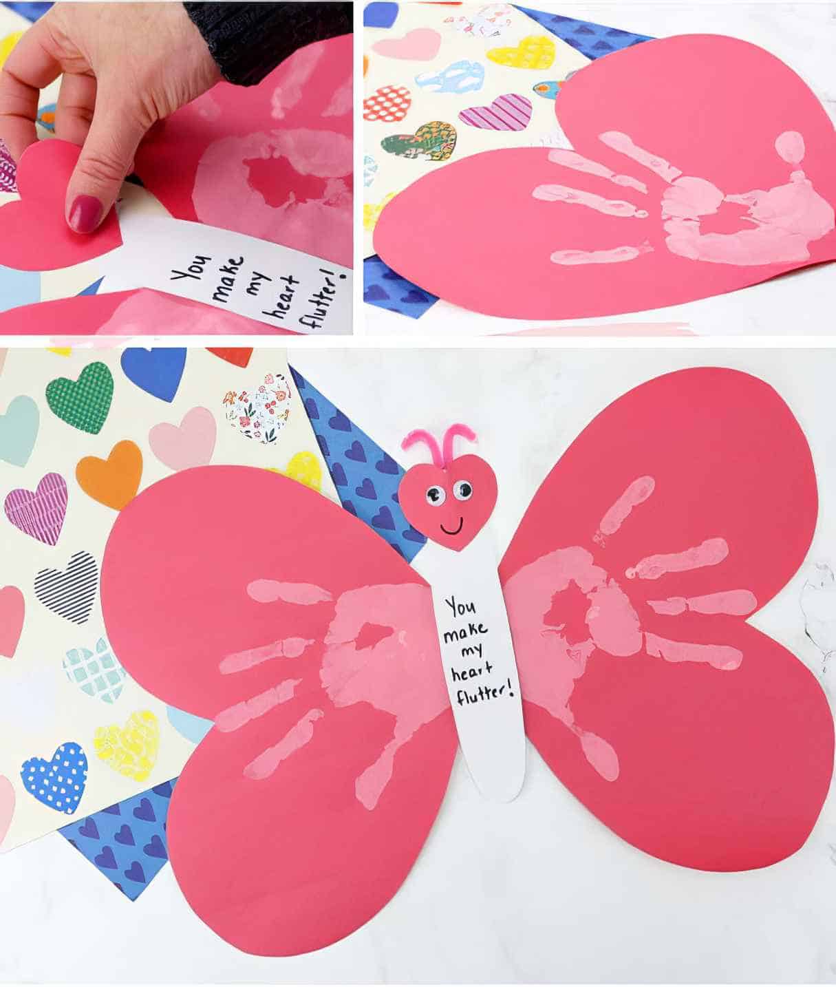 My Heart Flutter Valentine Craft (Fun Kids Party Activity)
