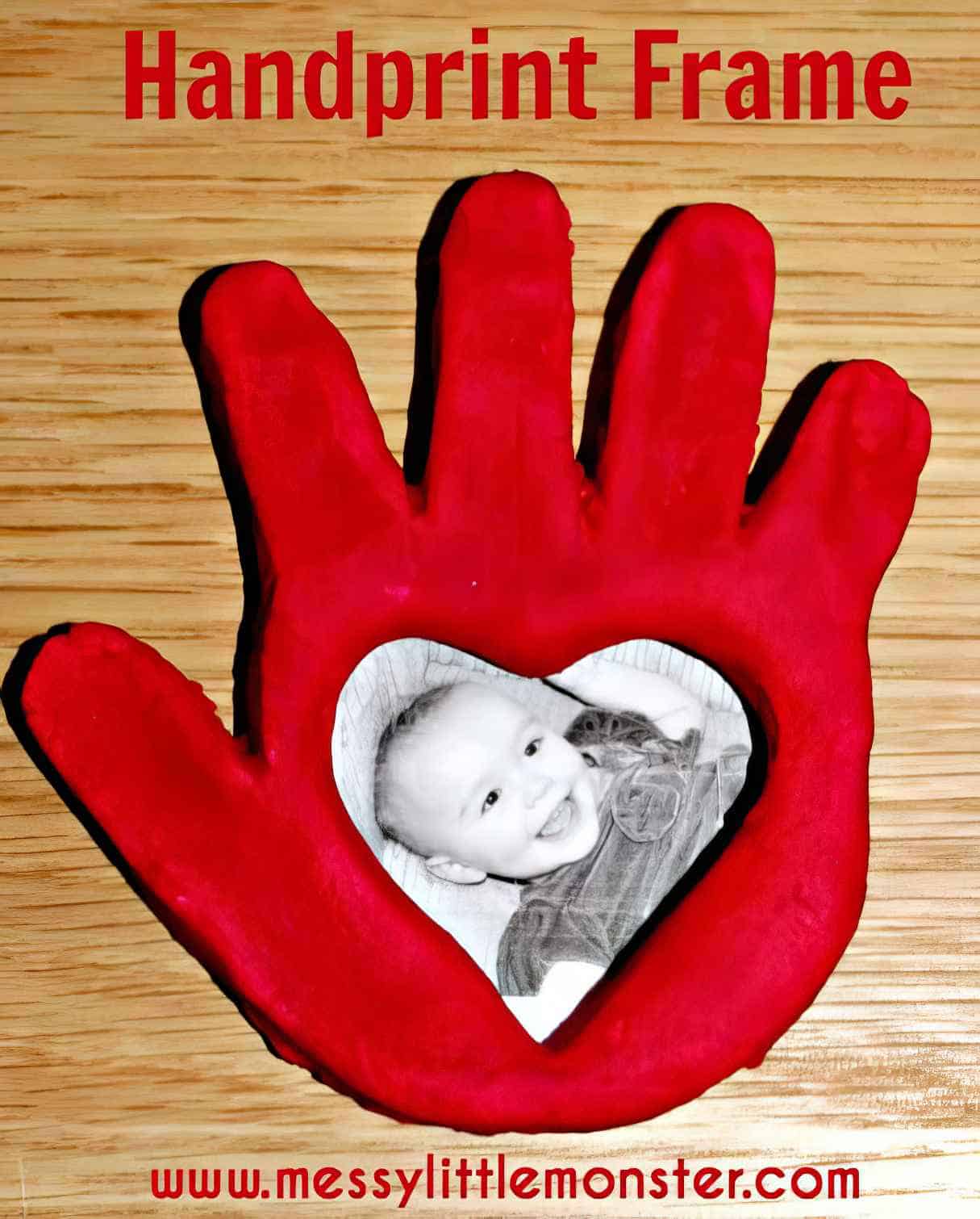 Salt Dough Handprint Frame - Homemade Gift