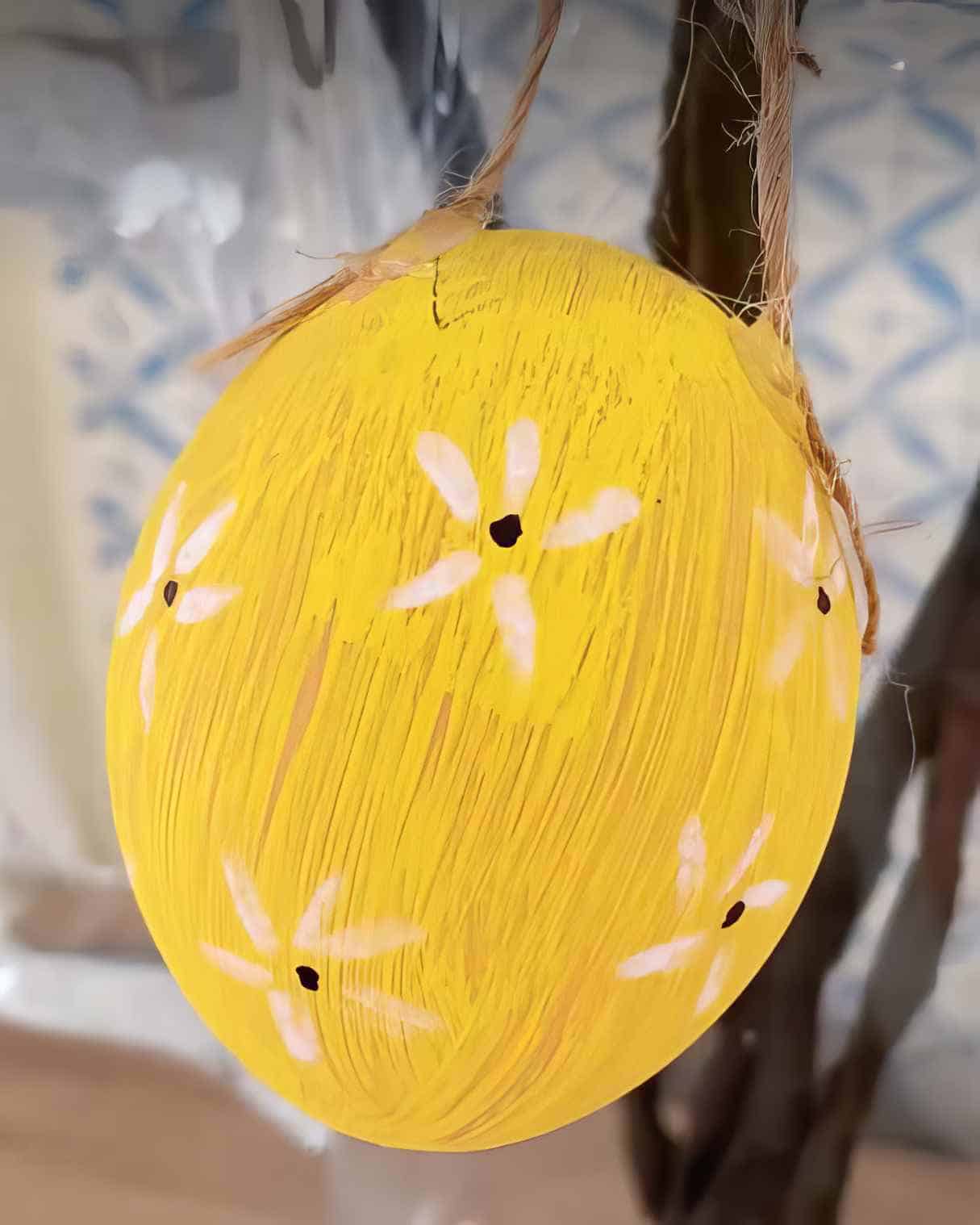 DIY Bunny Art, Painted Eggs, and Twine Carrots