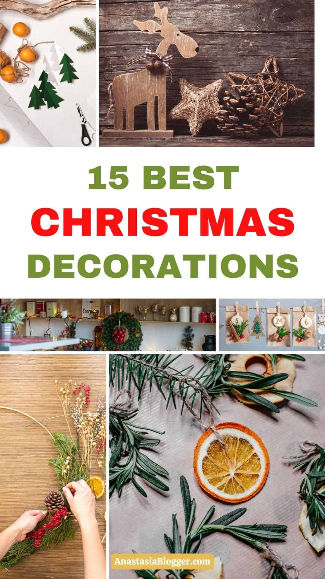 CHRISTMAS DECORATIONS MADE FROM NATURAL MATERIALS