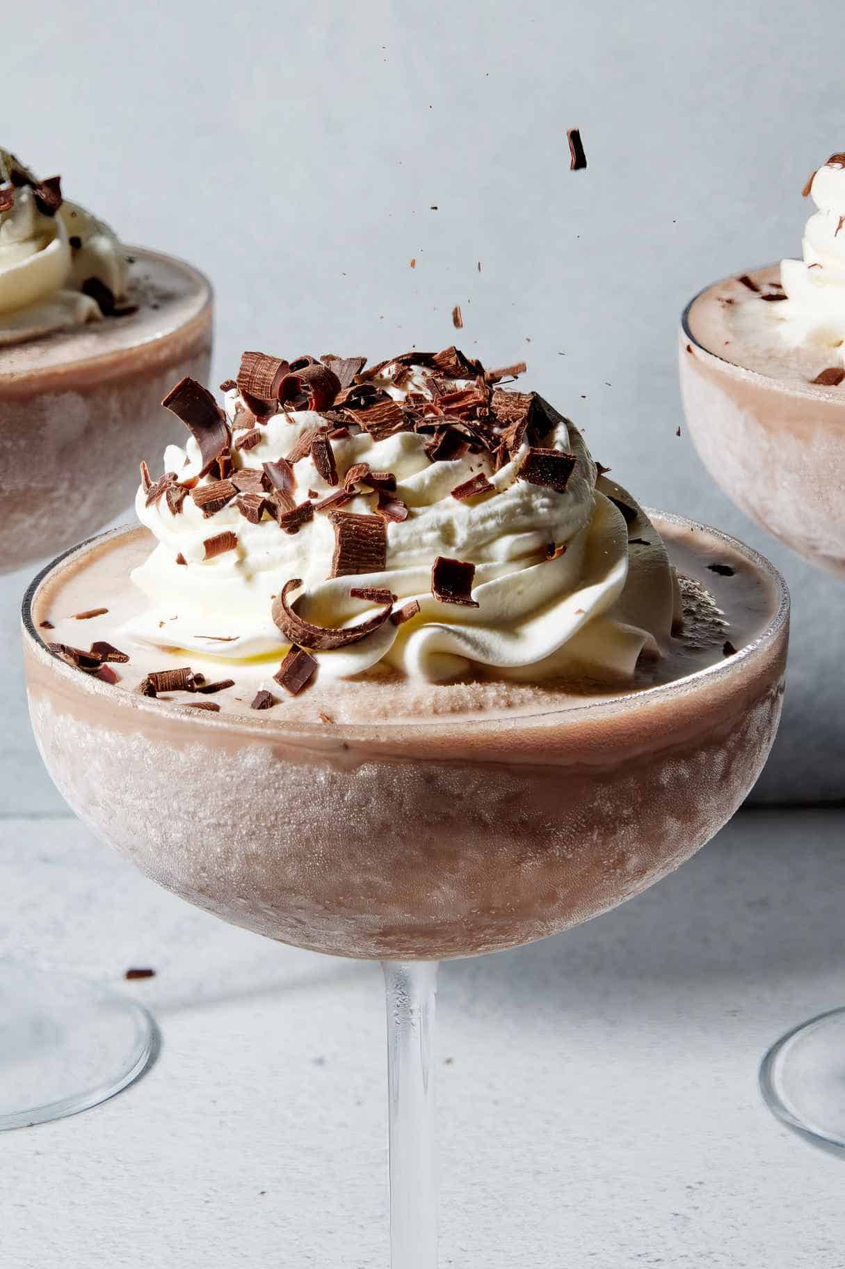 Frozen Hot Chocolate Martini - Quick Festive Cocktail