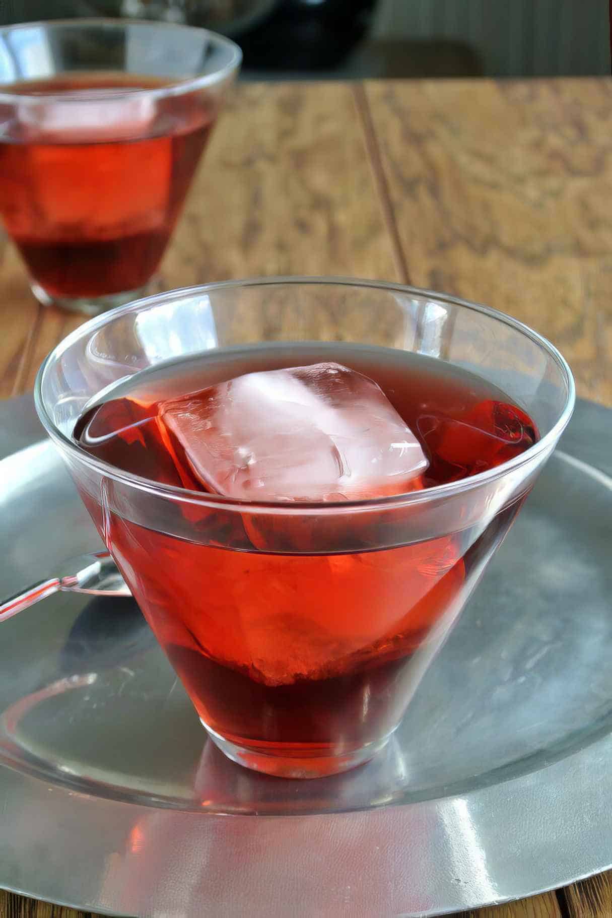 Pomegranate Swizzle Cocktail