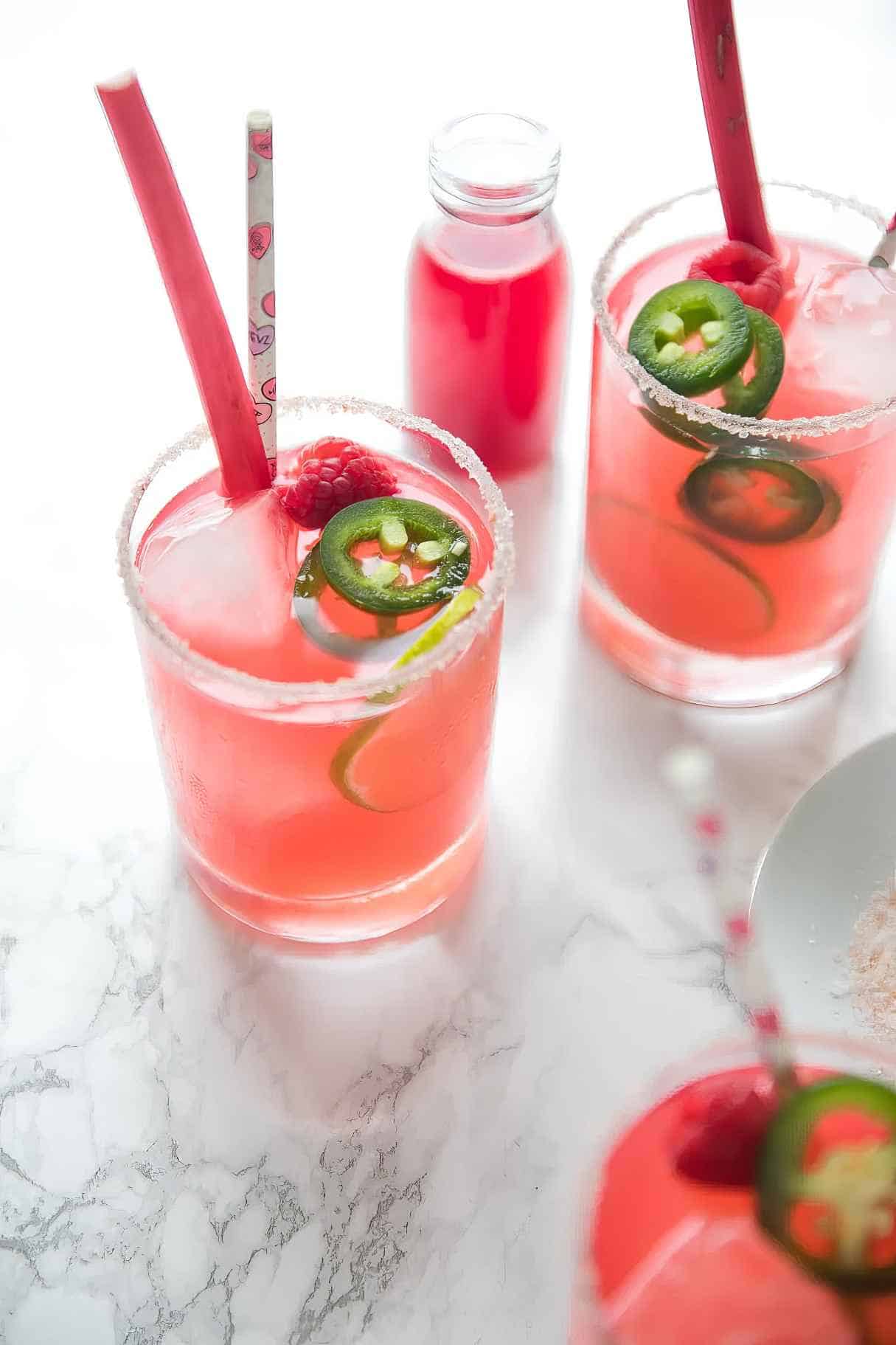 Raspberry Rhubarb Margarita
