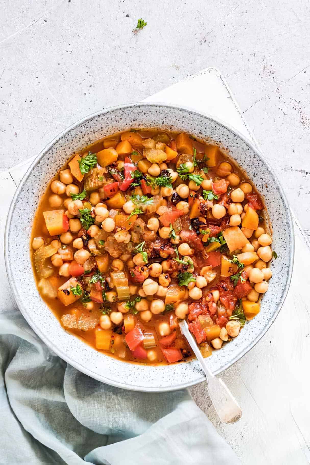 Dump And Start Instant Pot Moroccan Chickpea Stew