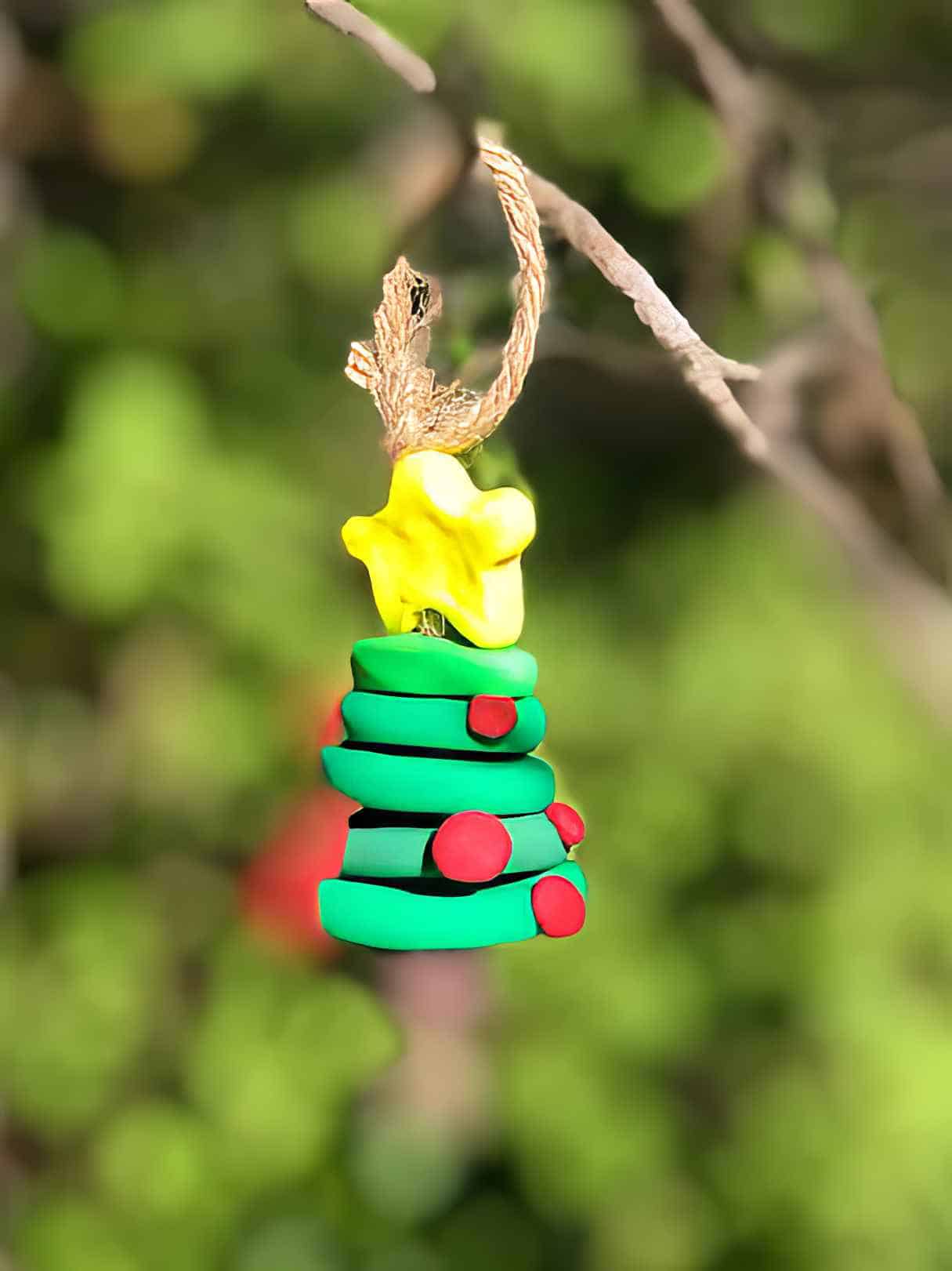 Polymer Clay Christmas Tree Ornament
