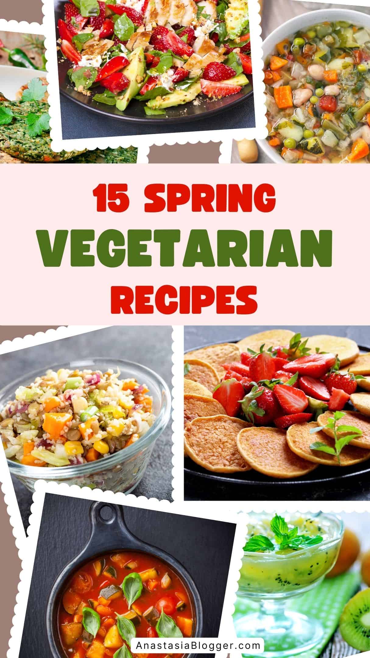SPRING VEGETARIAN RECIPES
