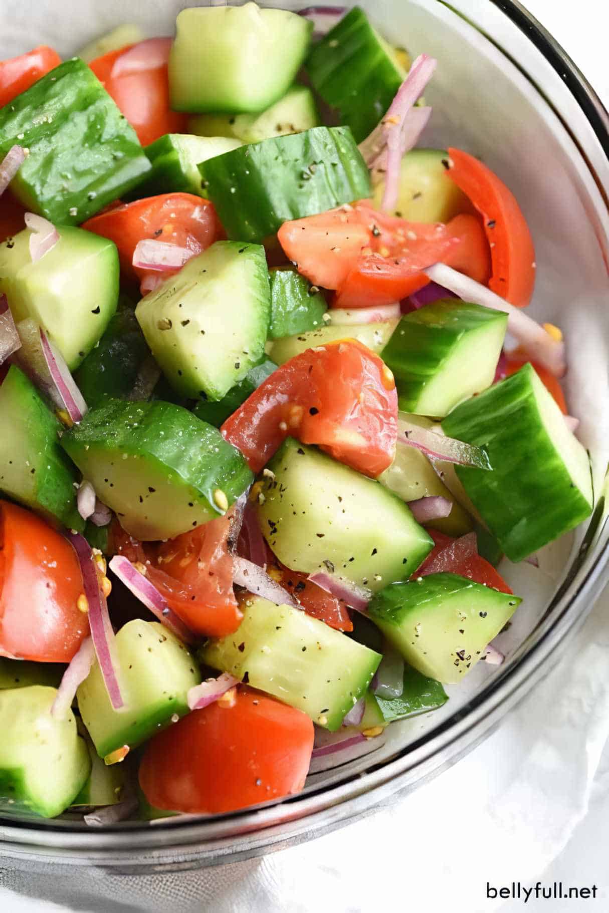 Cucumber Tomato Salad with Summer Vegetables