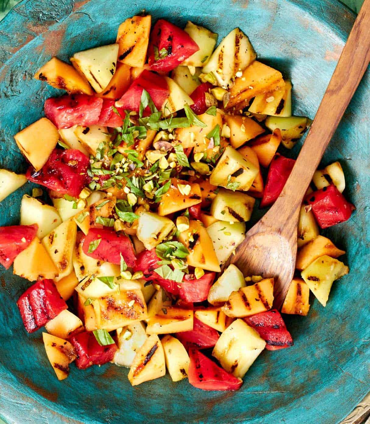 Grilled Watermelon and Honeydew Salad