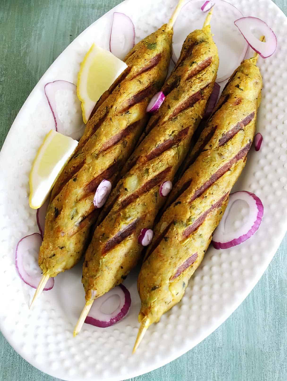 Veg Kabab Recipe (Seekh Kabab)
