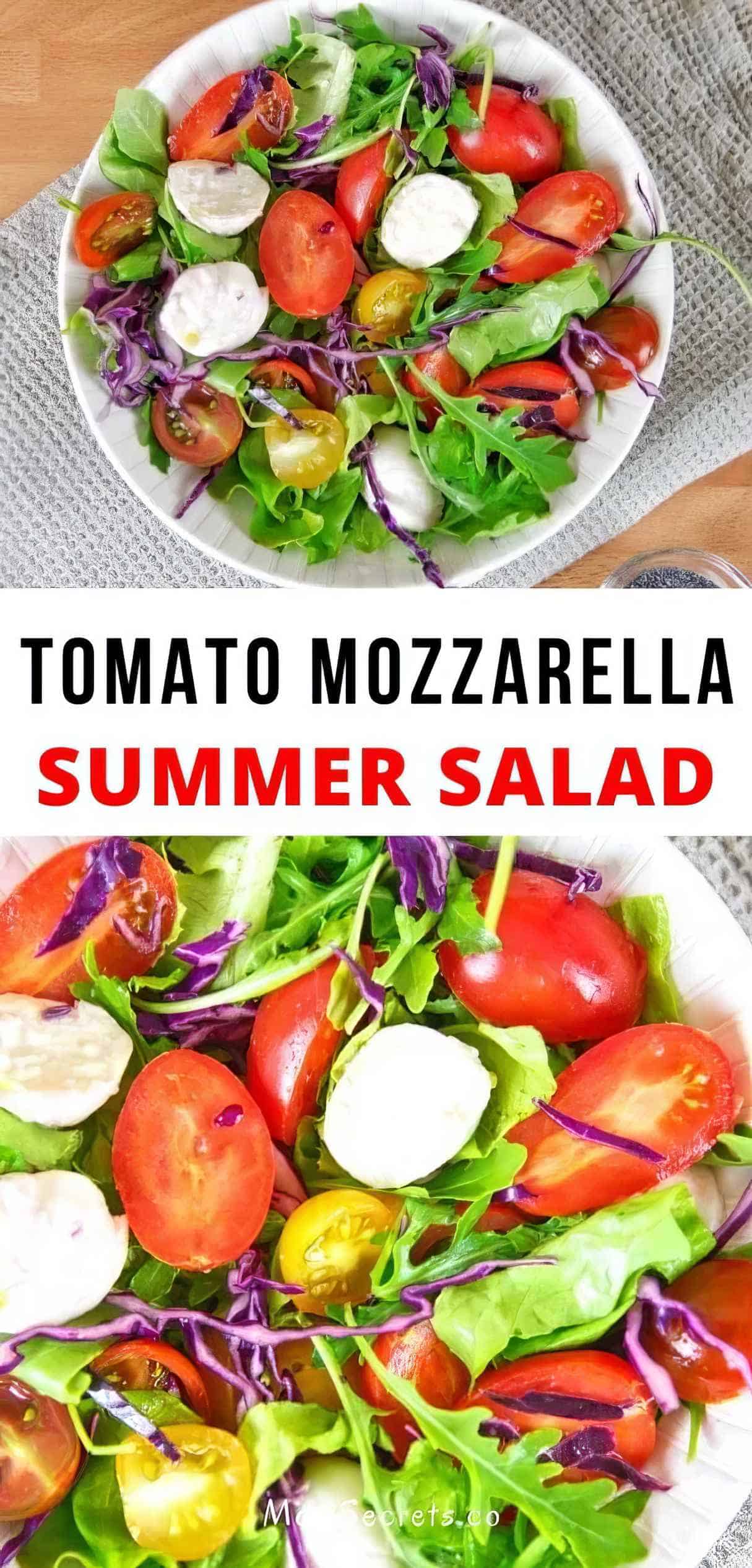Best Summer Salad Recipe (with Tomato, Mozzarella and Arugula)