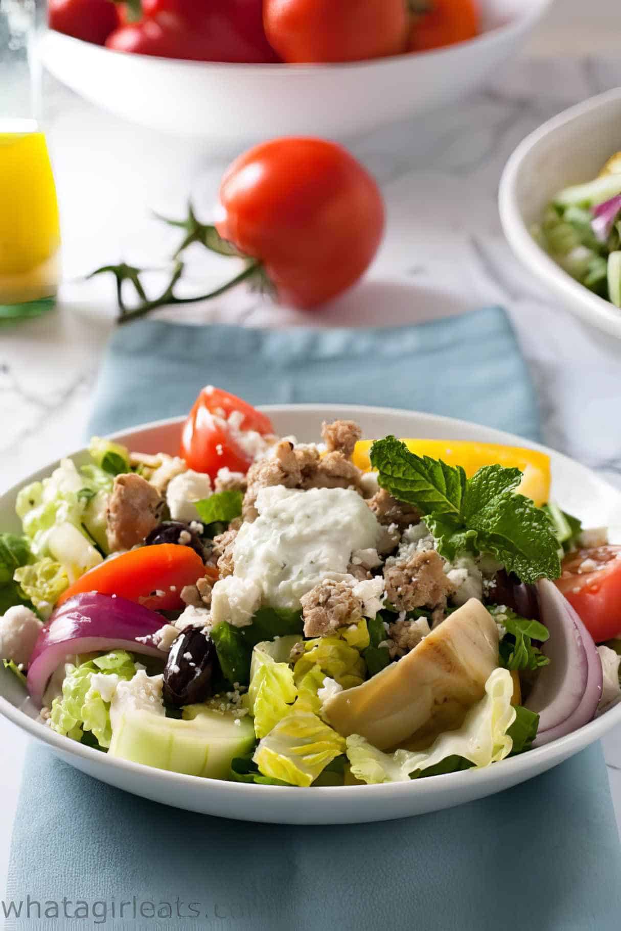 Quick Greek Gyros Salad