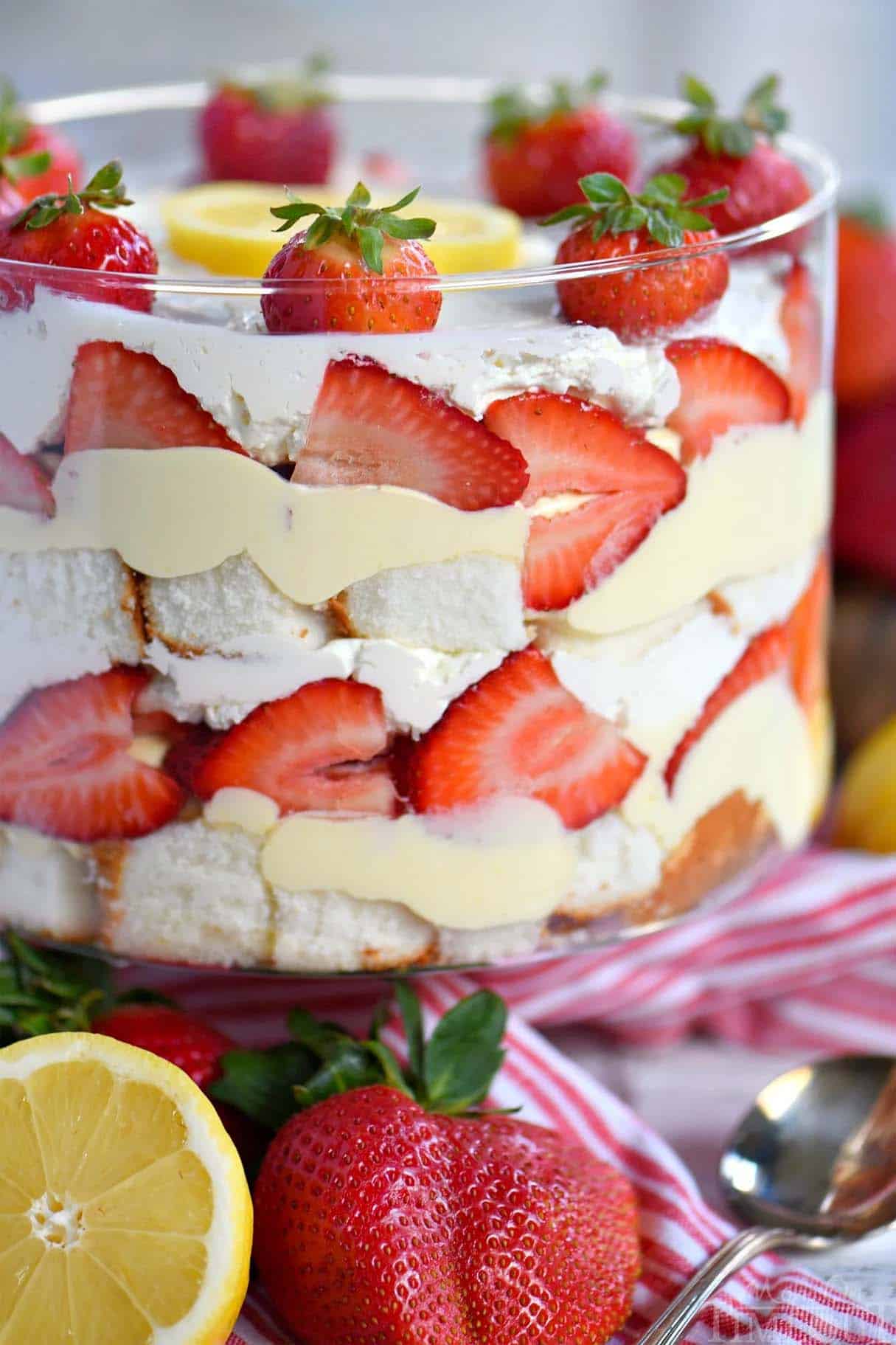 Lemon Strawberry Trifle