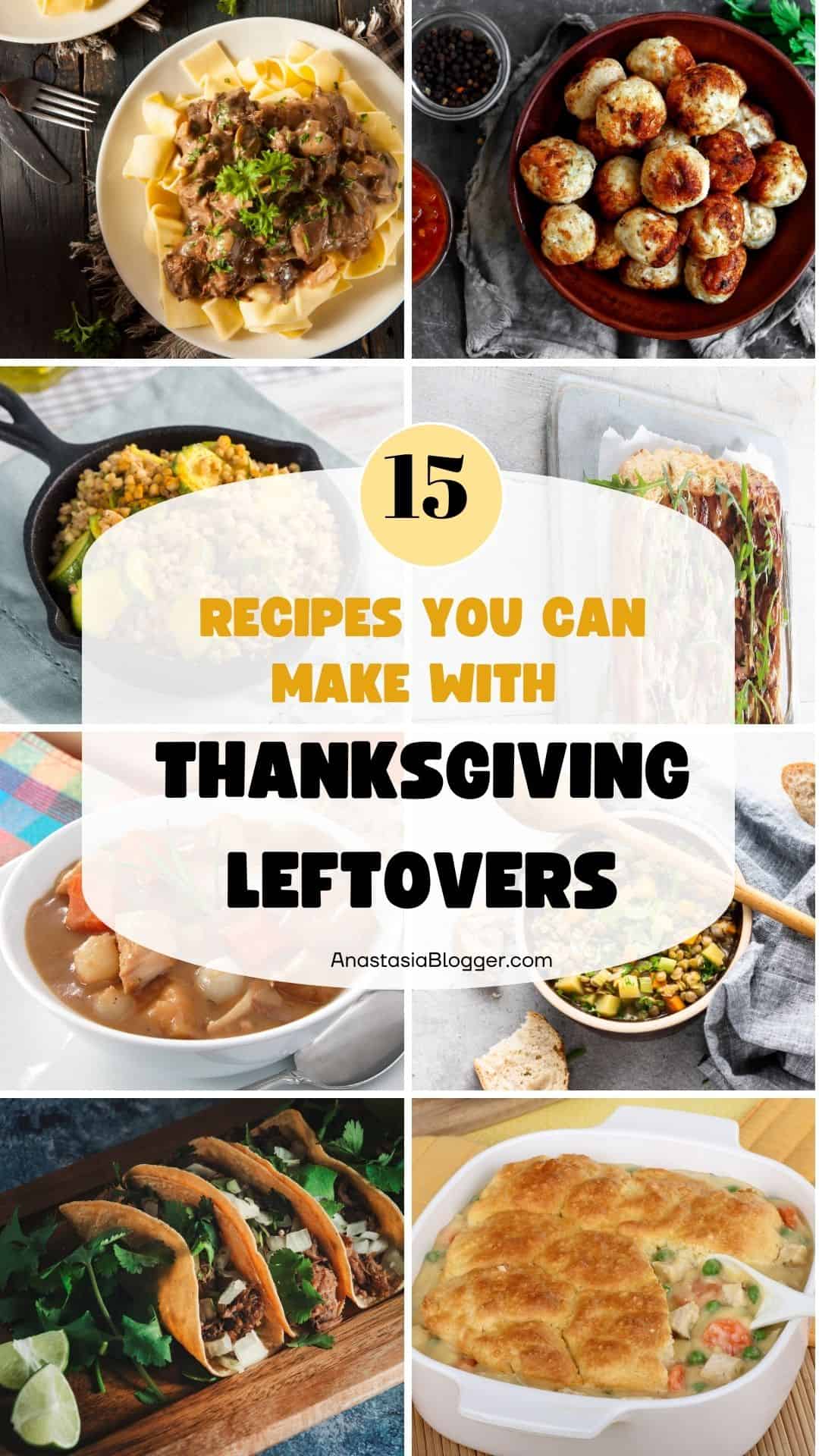 RECIPES WITH THANKSGIVING LEFTOVERS