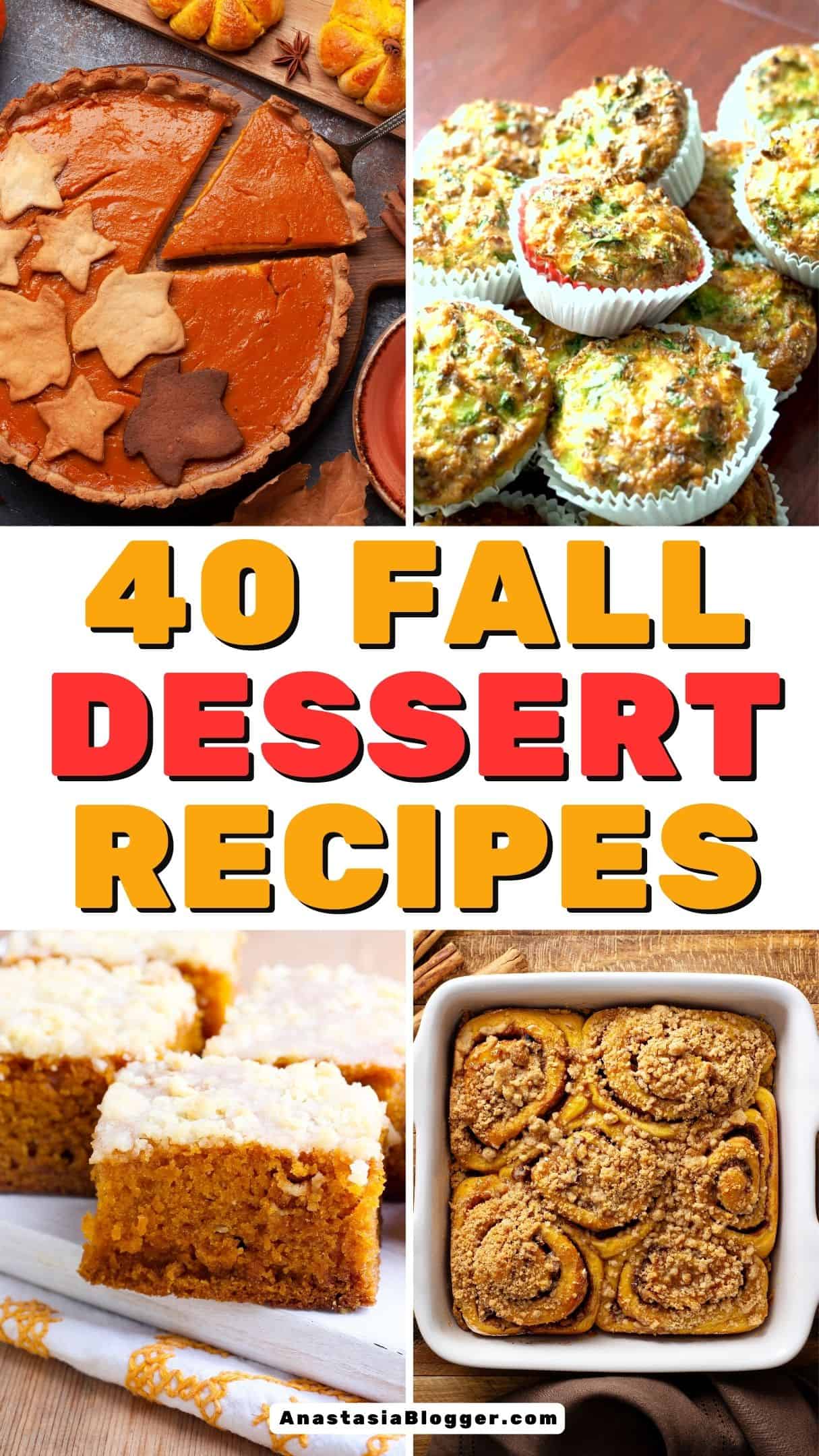  FALL DESSERT RECIPES