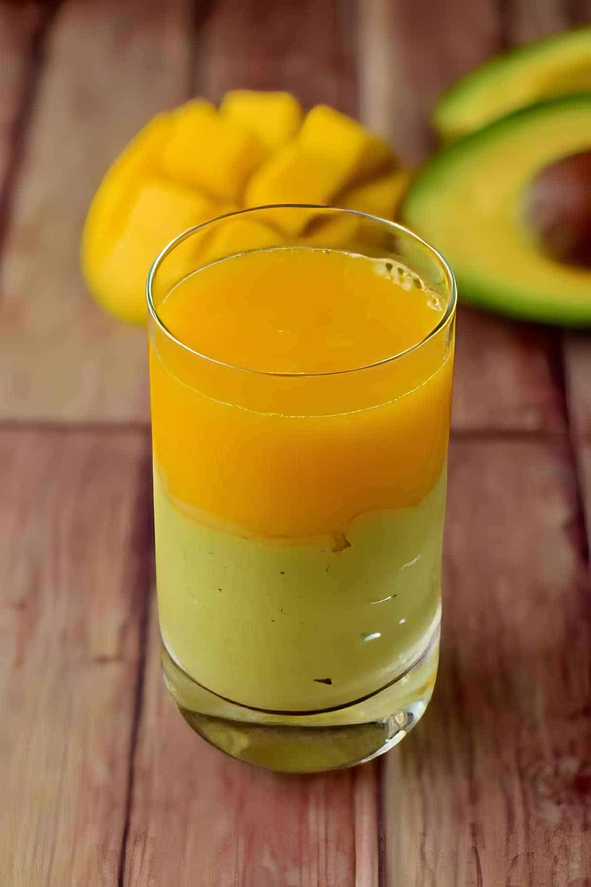 Blender Mango Avocado Smoothie