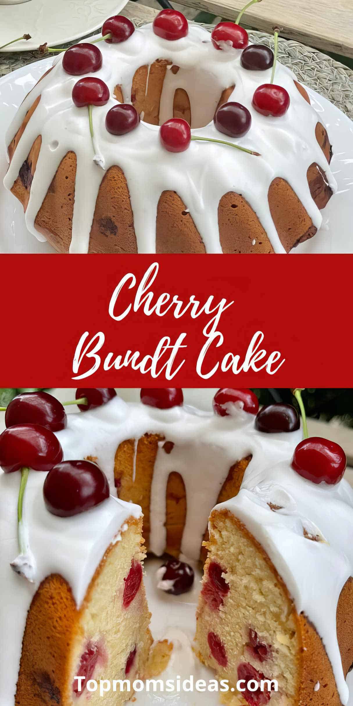 Quick Summer Cherry Bundt Cake