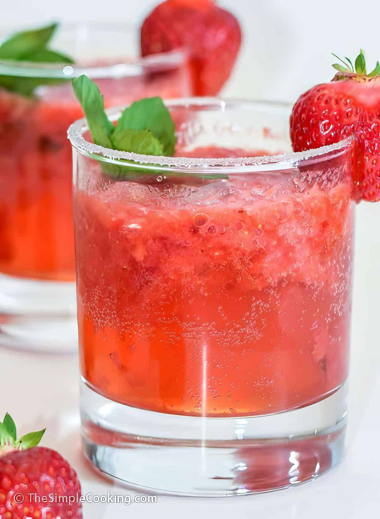 Fresh Strawberry Mojito Mocktail