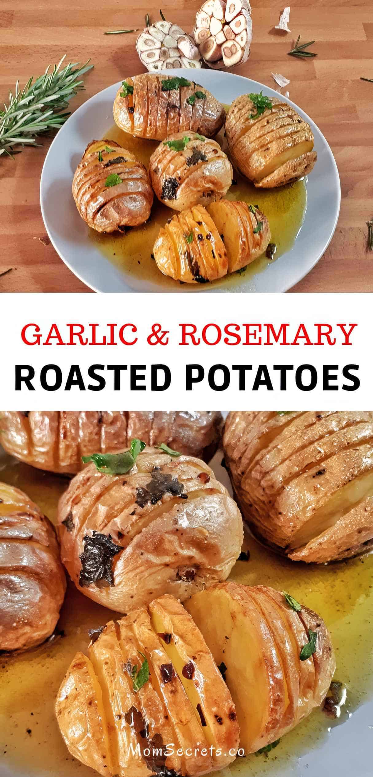 Garlic & Rosemary Oven Roasted Potato Side Dish Recipe