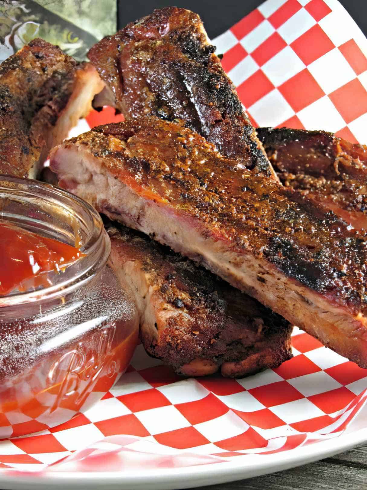 Grilled Pork Ribs and Beerbecue Sauce