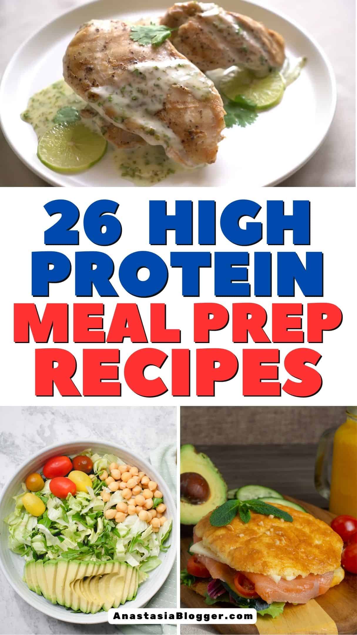 HIGH PROTEIN MEAL PREP RECIPES