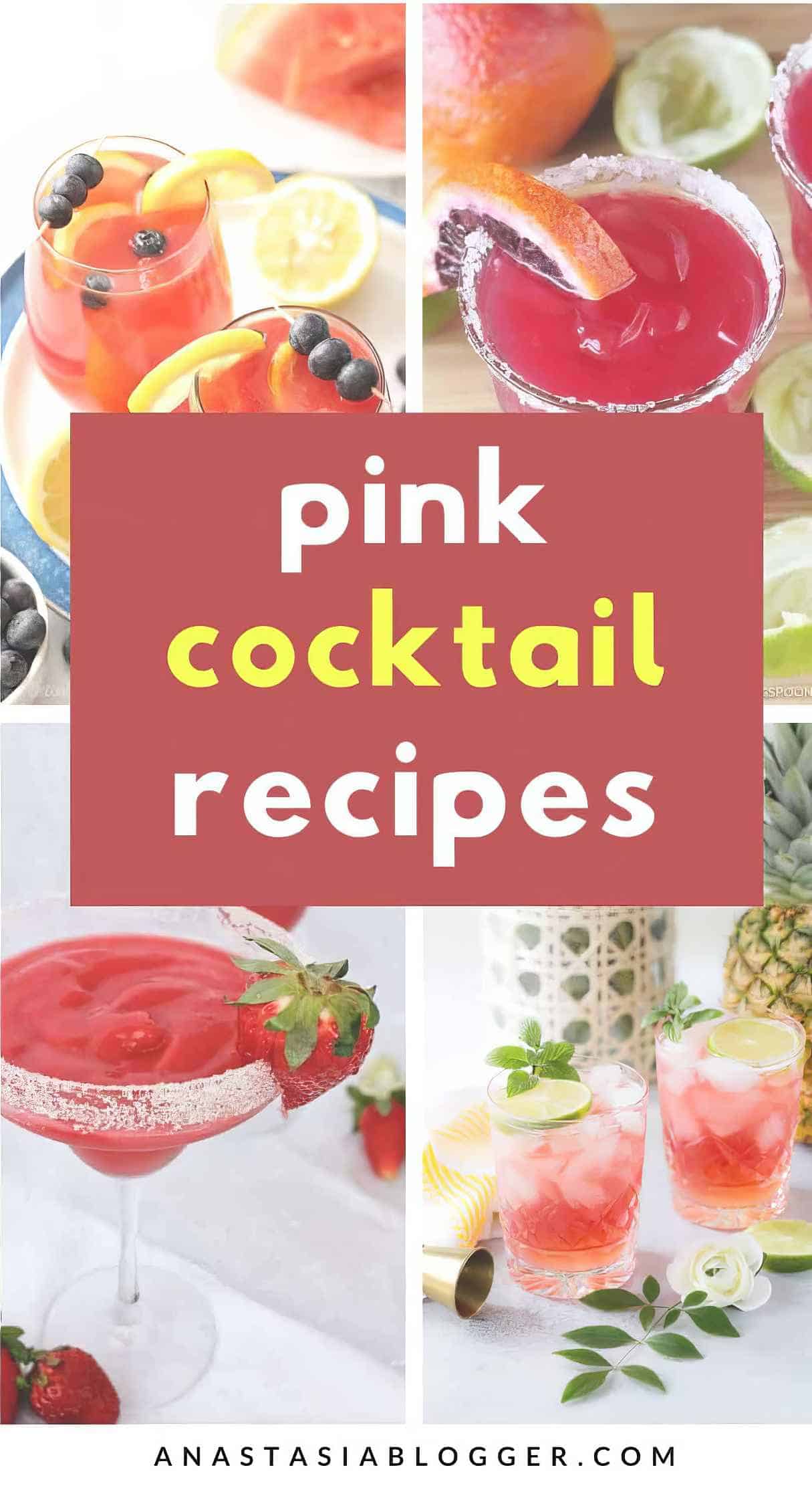30+ Pink Cocktail Recipes