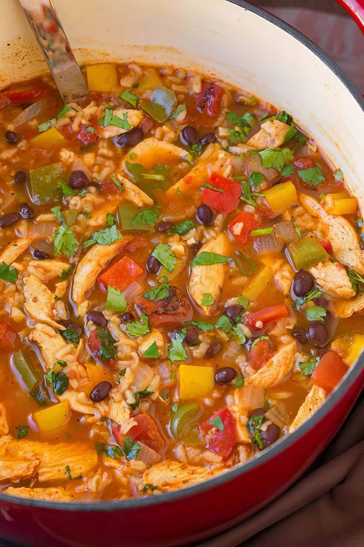 Chicken Fajita Soup - High-protein Chicken Soup