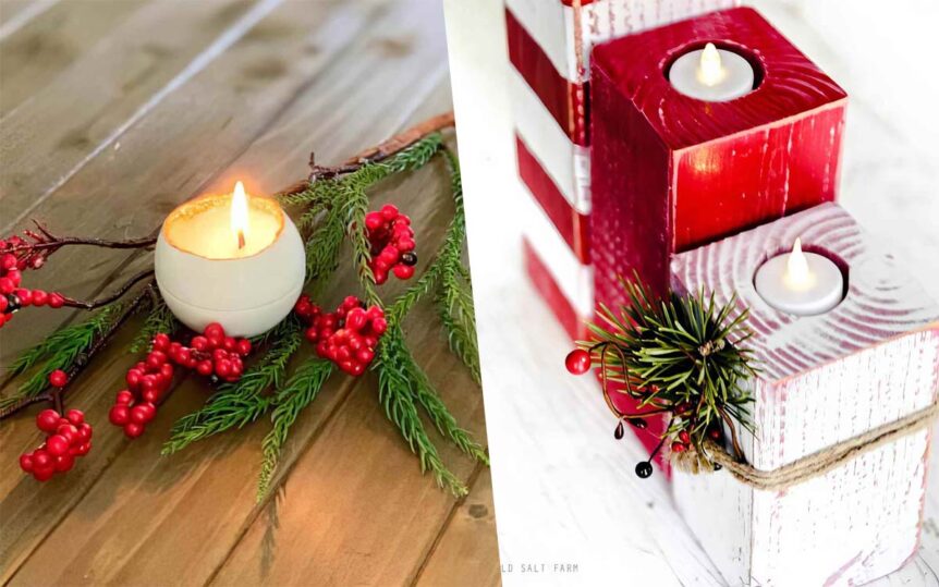 Christmas Candle Crafts