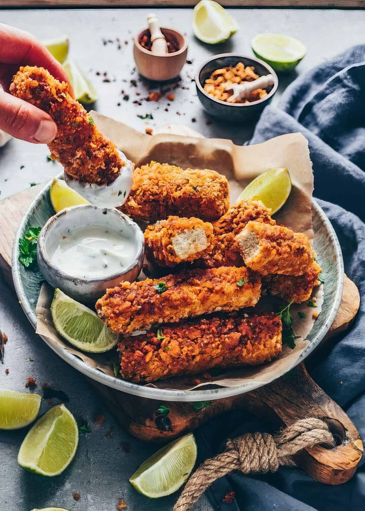 Crispy Baked Tofu Nuggets