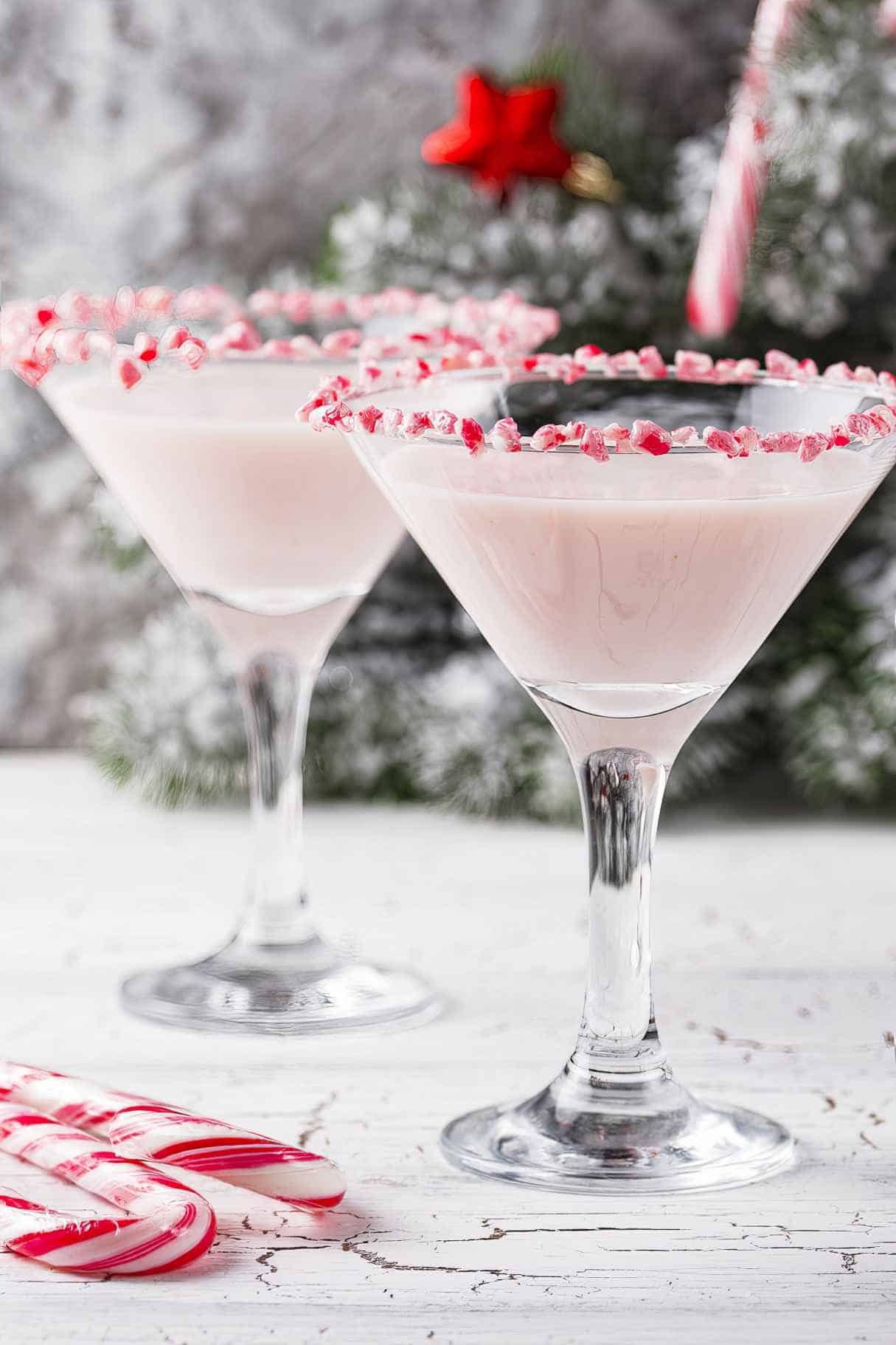 Pink Peppermint Martini
