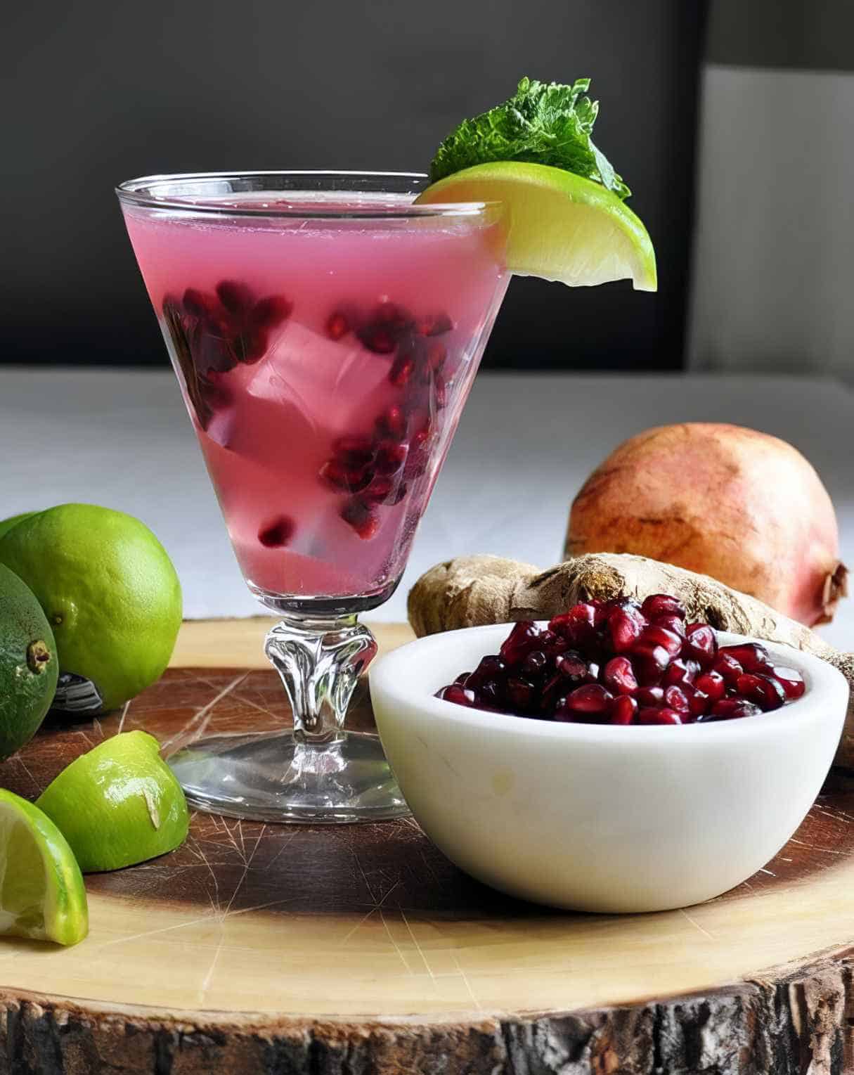 Pomegranate Ginger Spritzer