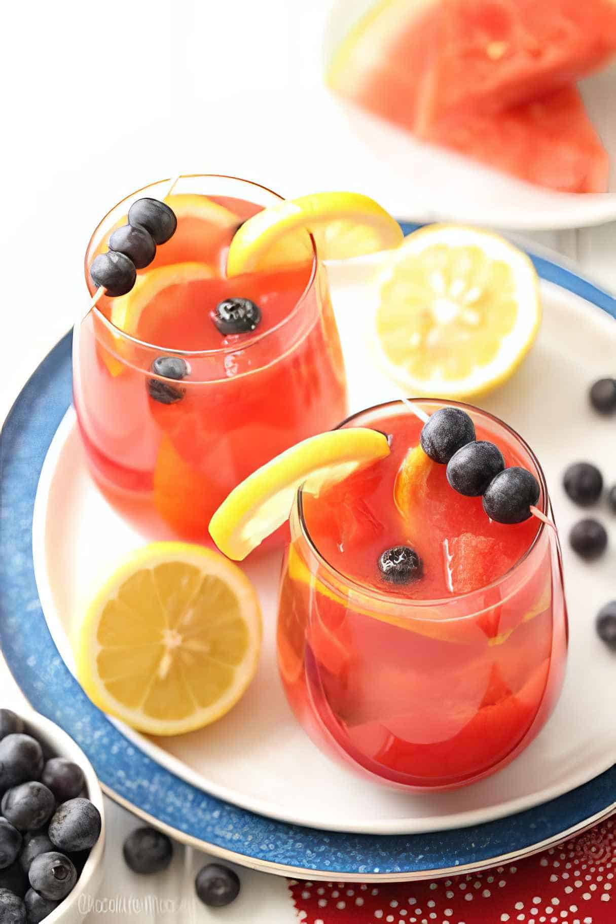 Watermelon Blueberry Sangria