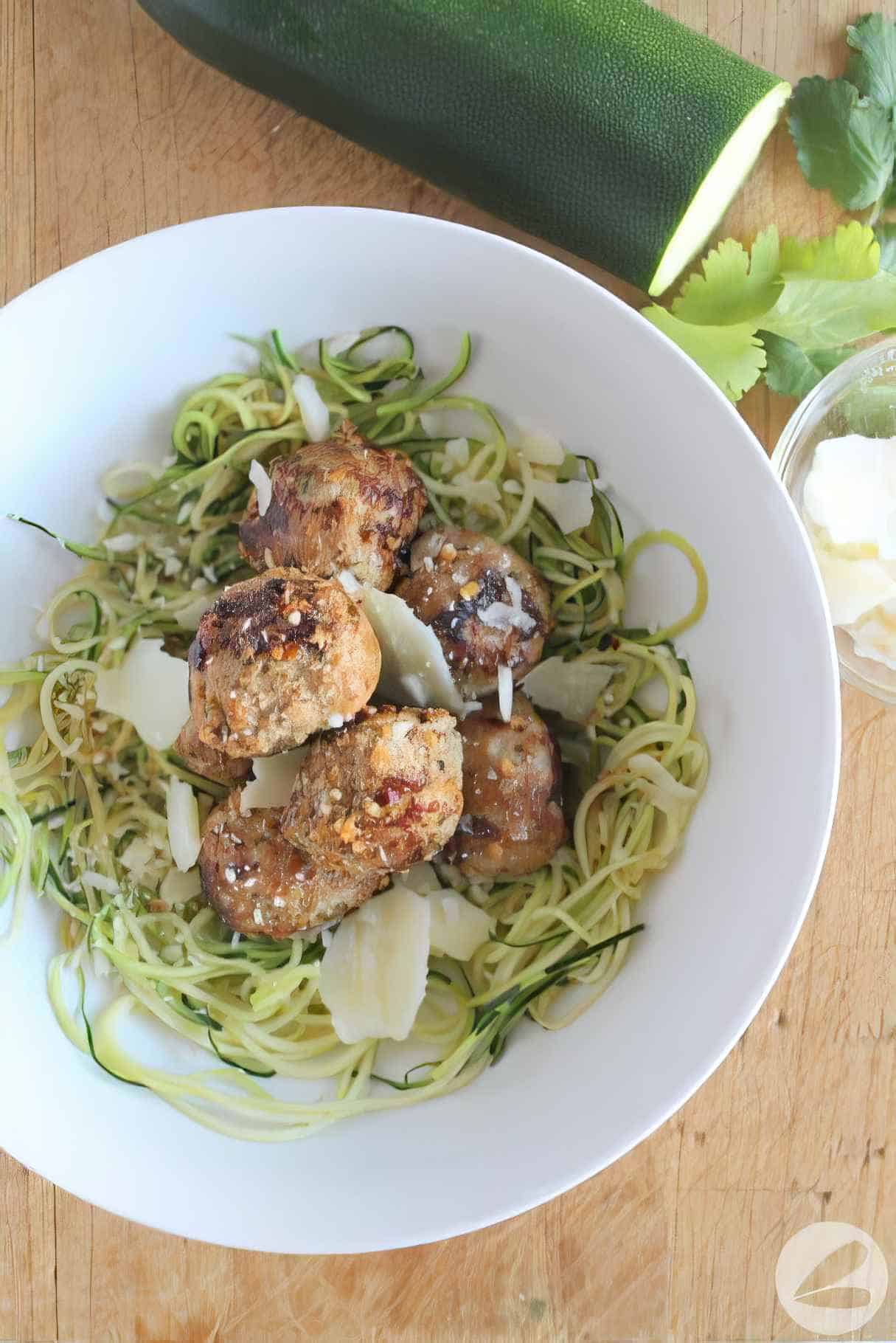 Garlic Parmesan Turkey Meatballs