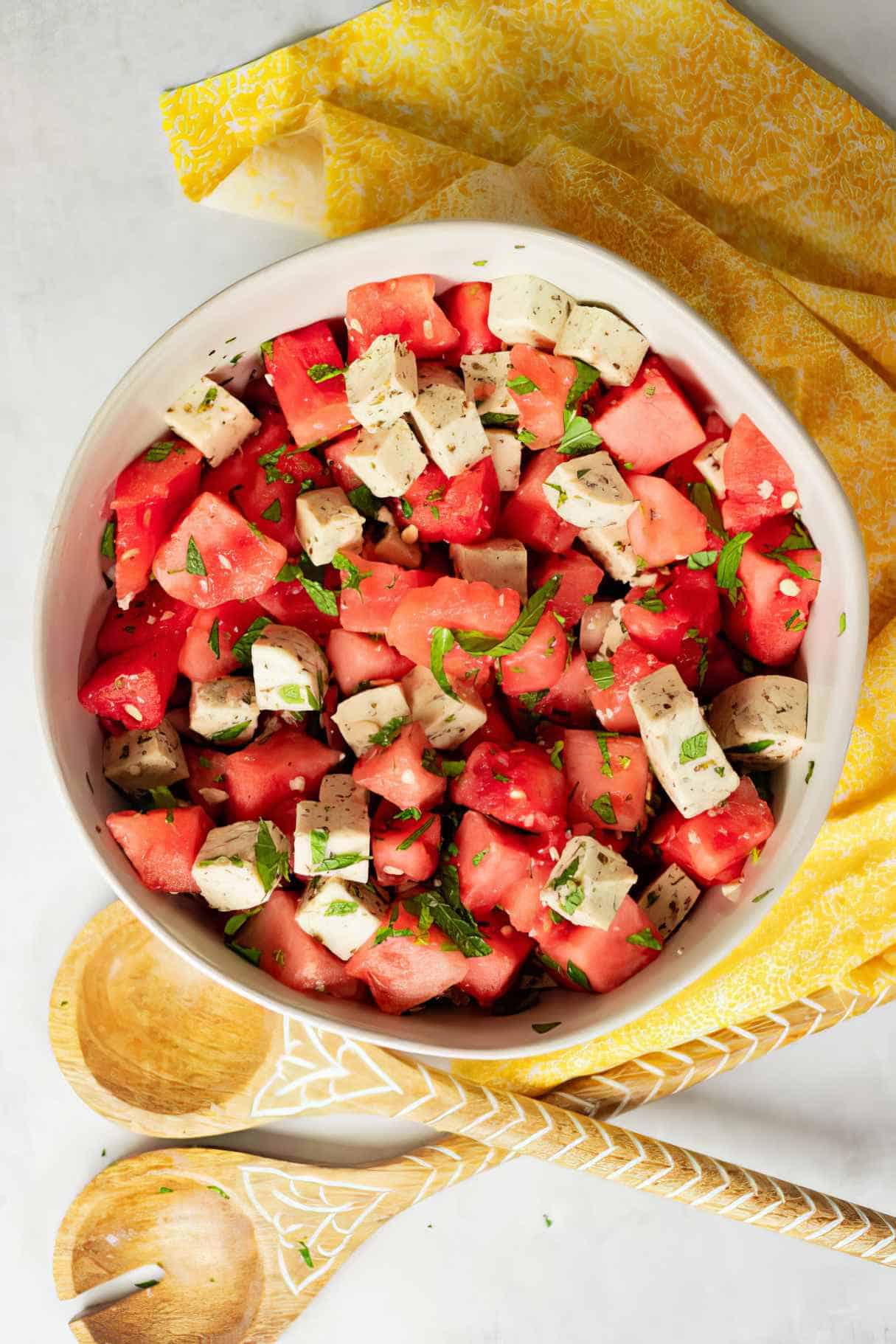 Vegan Watermelon Feta Salad