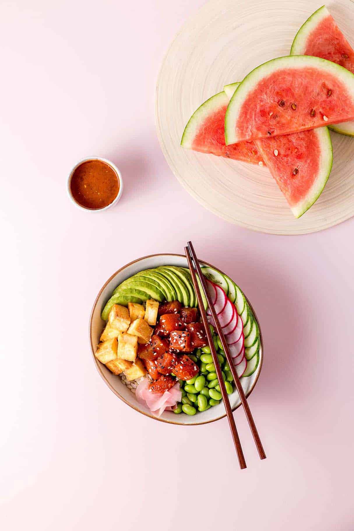Watermelon Poke Bowl