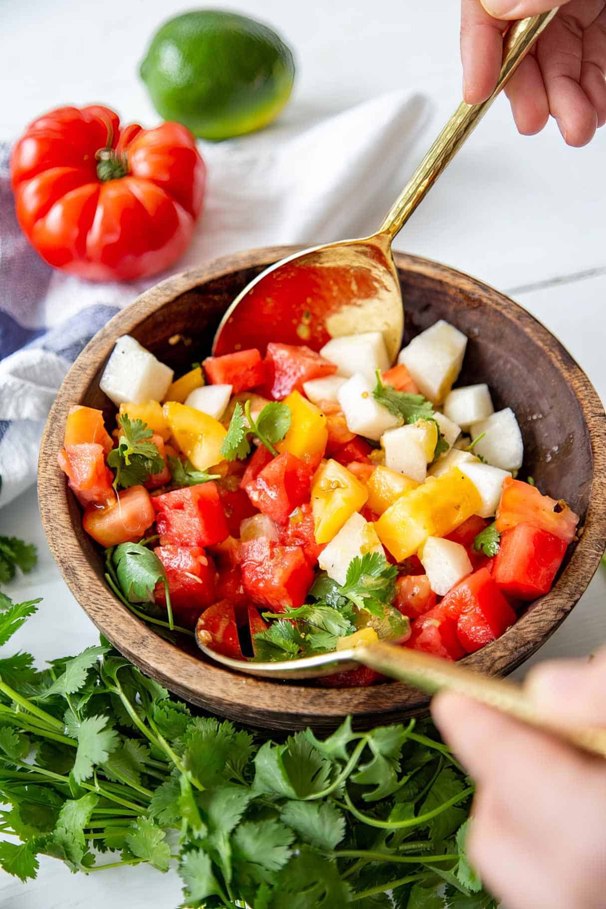 Watermelon and Tomato Salad