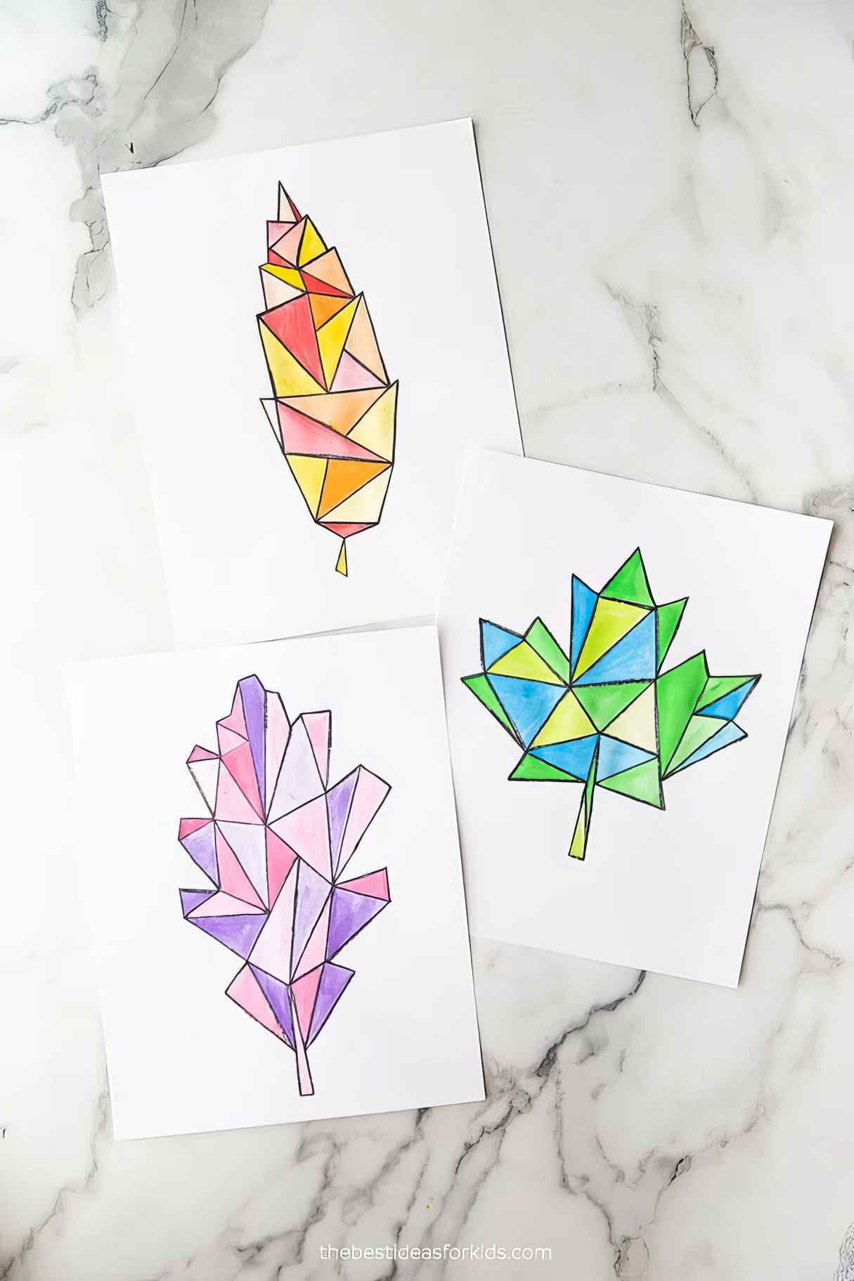 Fall Watercolor Leaf Art Project
