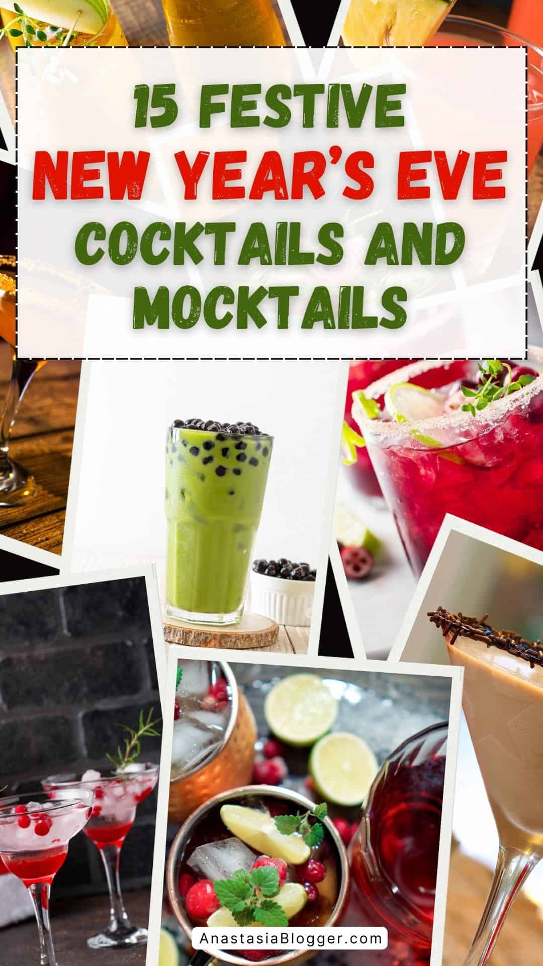 NEW YEAR’S EVE COCKTAILS AND MOCKTAILS