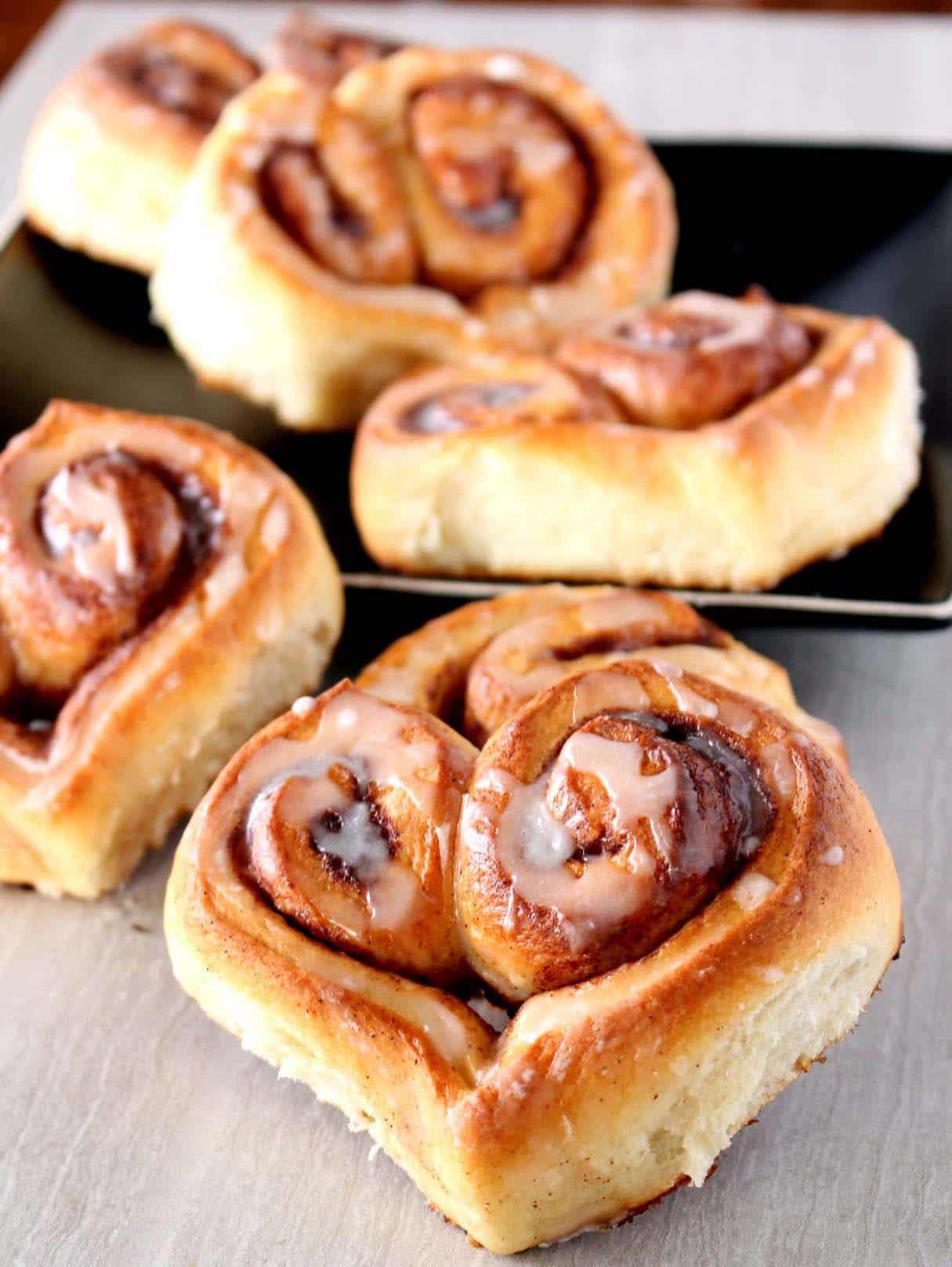 Heart Shaped Cinnamon Rolls