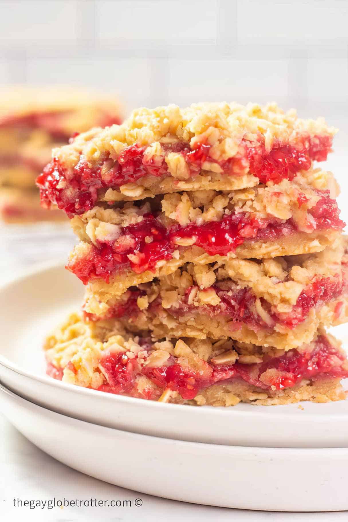 Raspberry Oatmeal Bars