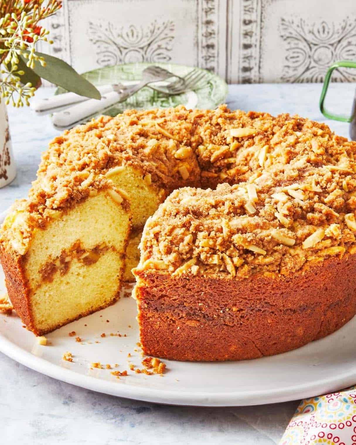 Sour Cream Coffee Cake for Breakfast Board