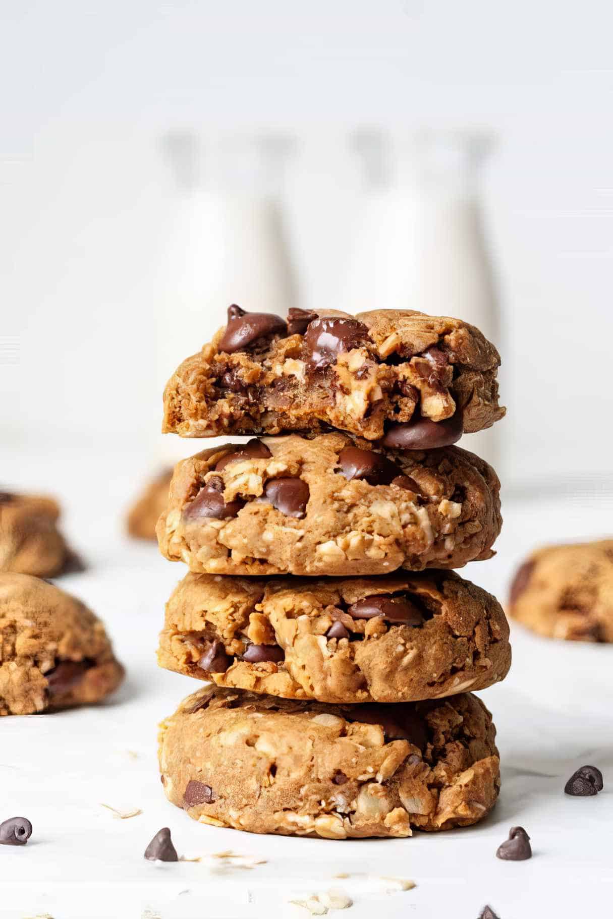 Vegan Peanut Butter Oatmeal Cookies