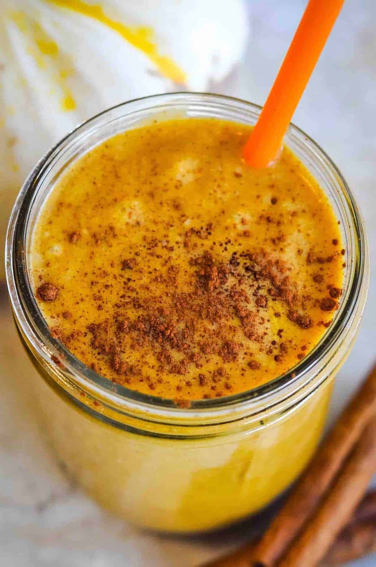 Easy Pumpkin Pie Smoothie (Vegan, Dairy Free, Paleo-Friendly)
