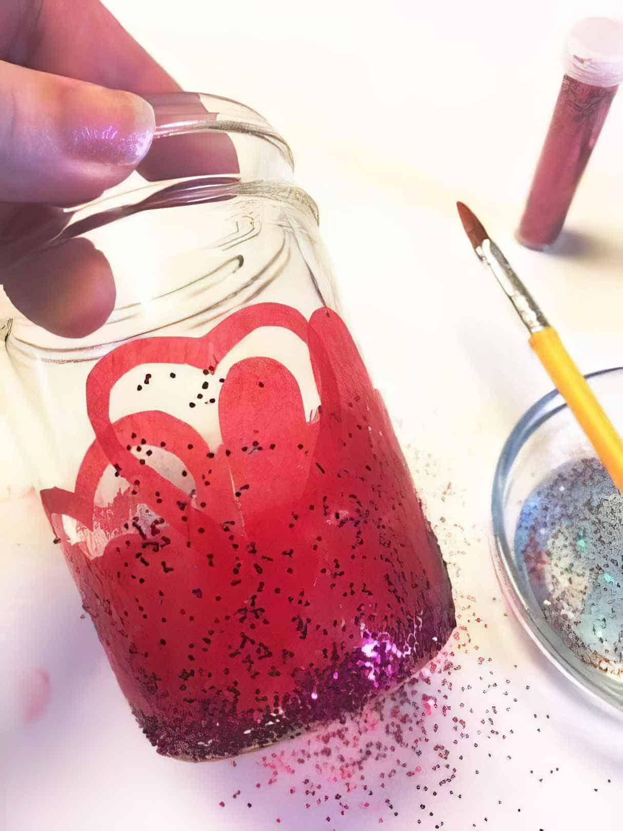 Faux Stained Glass Candle Holder