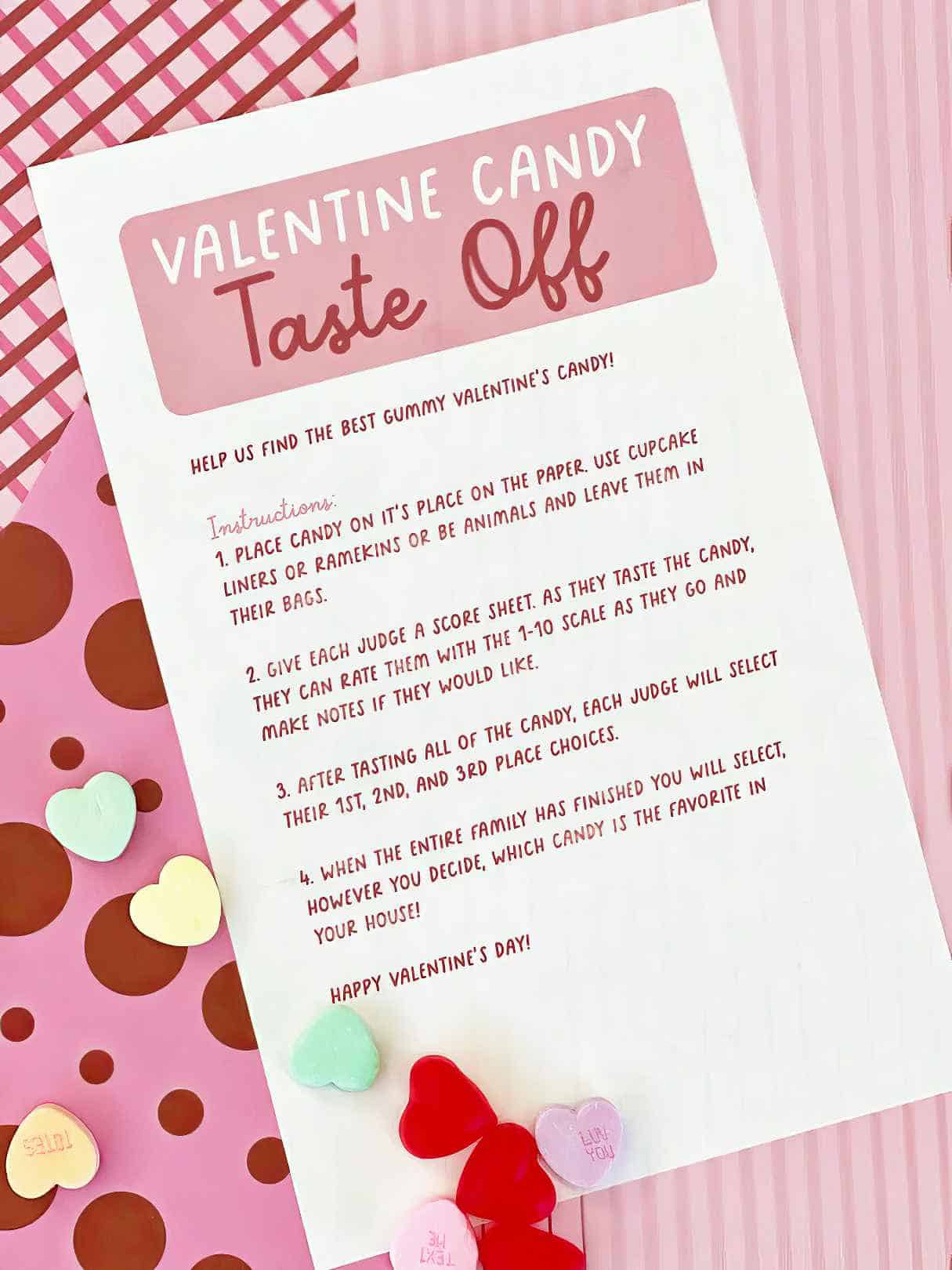 Fun Valentine Candy Taste Off for Your Family