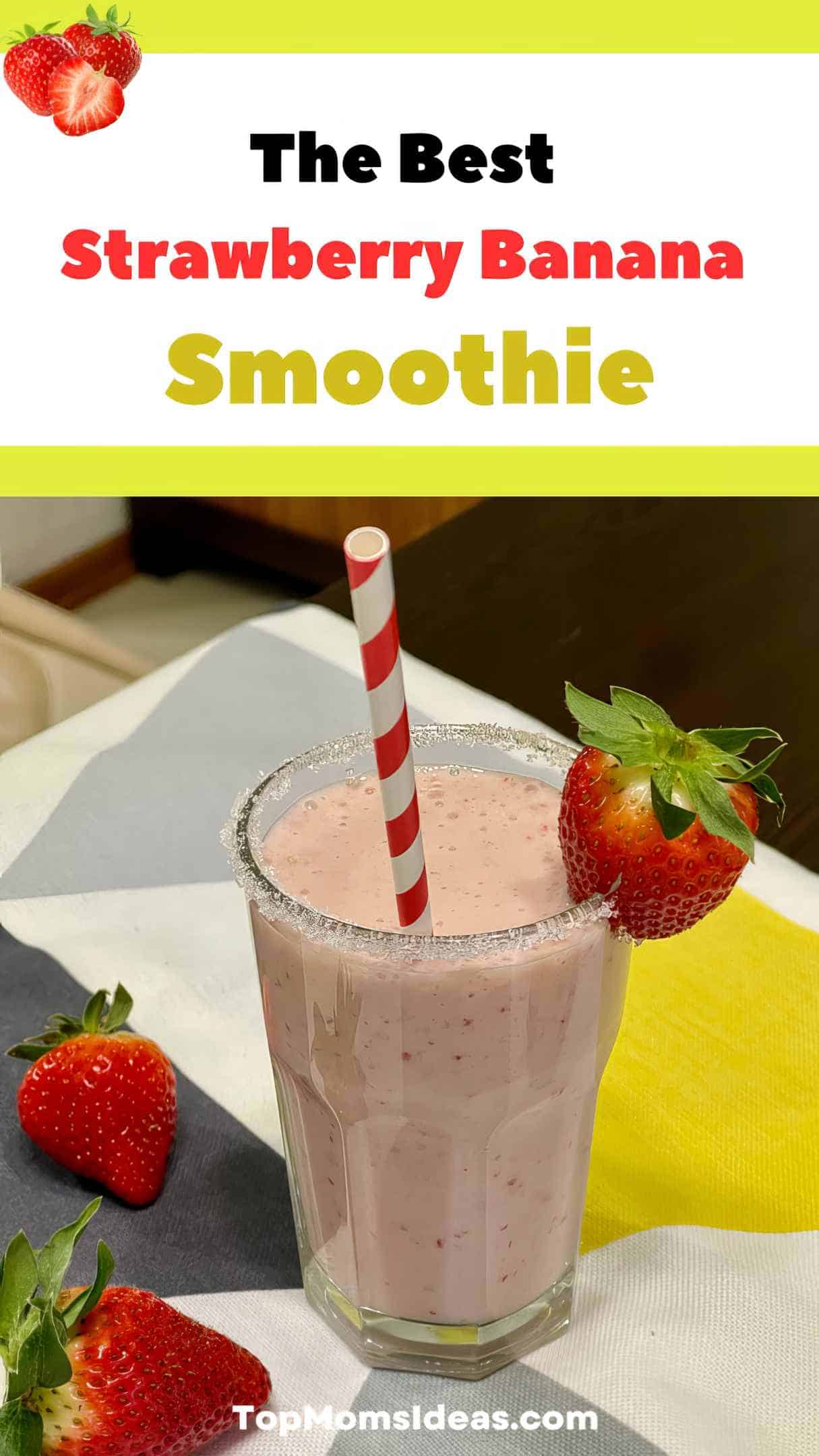Strawberry Banana Breakfast Smoothie
