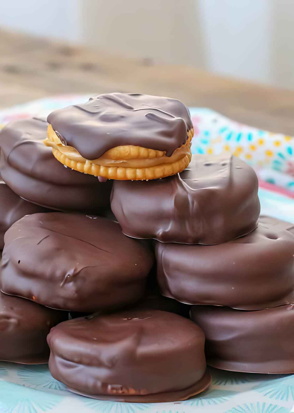 Chocolate Peanut Butter Ritz Cookies