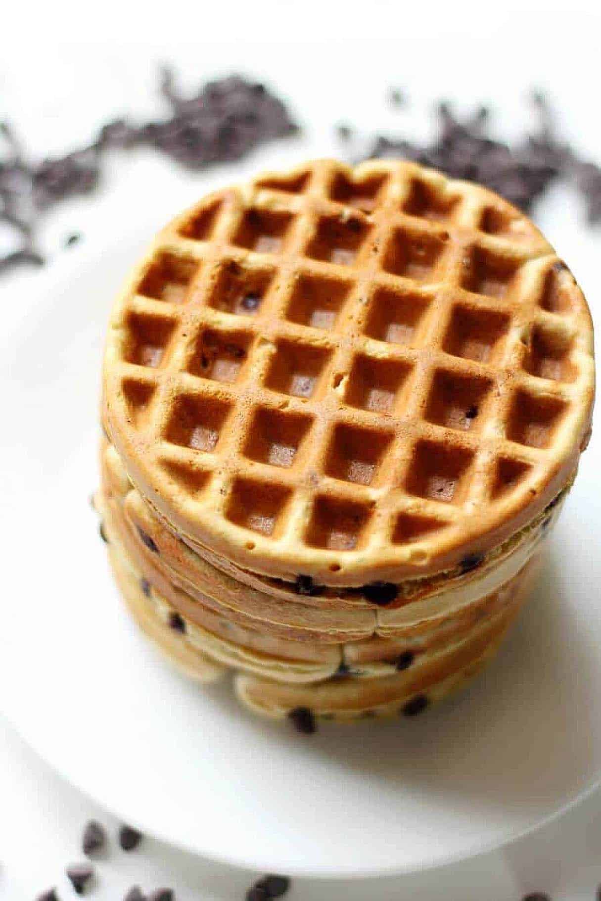 Easy Gluten-Free Chocolate Chip Waffles (Vegan, Allergy-Free)