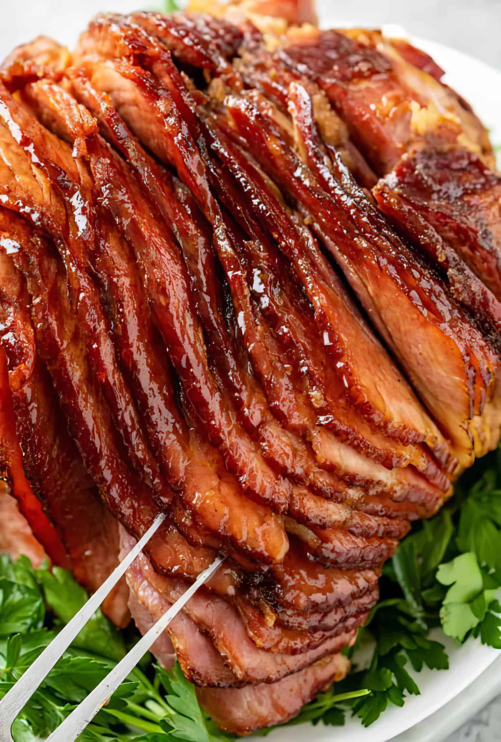 Glazed Ham (Oven and Crock Pot Friendly!)
